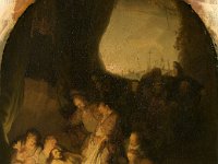 GG 240  GG 240, Rembrandt Harmensz. van Rijn (1606-1669) - Kopie, Die Grablegung Christi, Leinwand, 105 X 73 cm : Biblische Themen